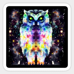 Watercolor owl Sticker